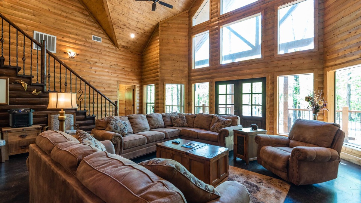 5BD|5BTH|SLP18|Lux Log Cabin|Hot Tub|Pool Table|Broken Bow Lake