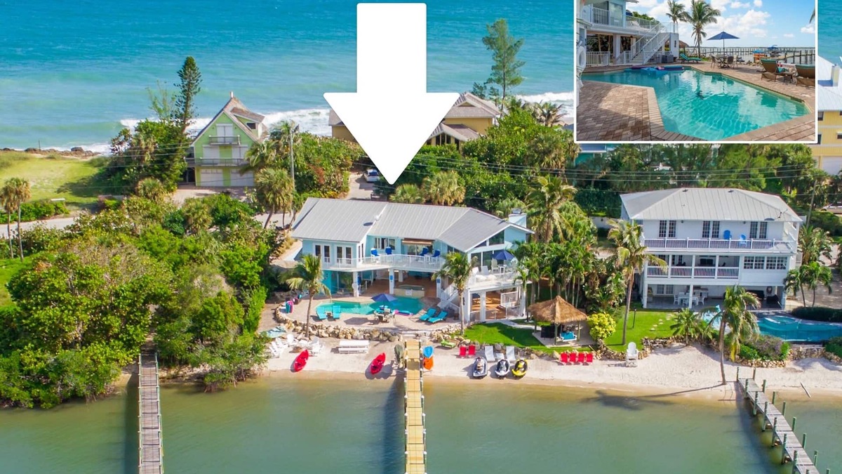 Aquarius North: 7BR/5BA luxury beach house w/heated pool + spa, dock & more!