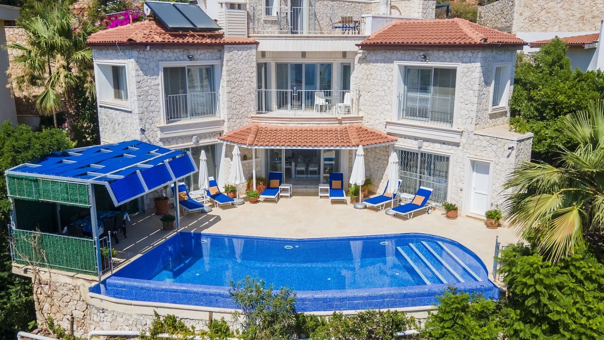 Classic Kalkan Villa with Secluded Private Pool, Terrace & Stunning Sea Views