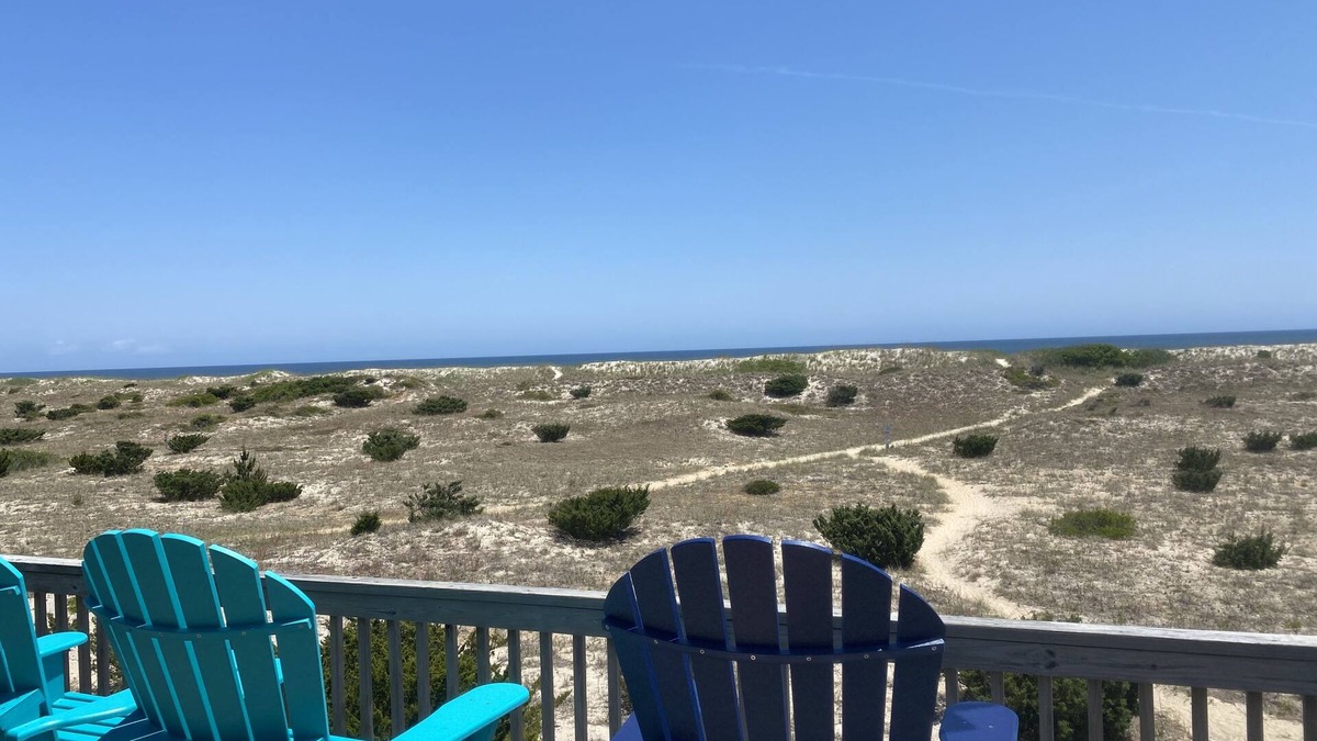 OCEAN FRONT, with hot-tub, featuring TWO primary suites with sliders to deck!