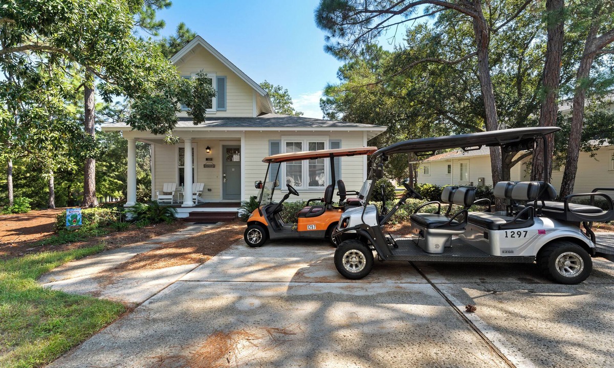 Beach Cottage Golf Carts Tram | Laurel Grove