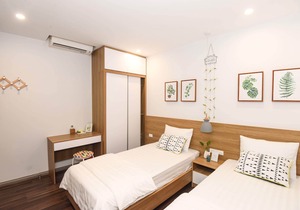 1 bedroom with twin bed in Vinhomes GreenBay Hanoi
