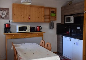 100m from ski slopes, 2nd floor, balcony, tv, ski locker, 34m², Pralognan-la-Vanoise