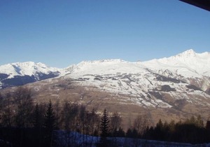 100m from resort center, 8th floor, view mountain, balcony, tv, 30m², Les Arcs