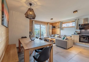 100m from ski slopes, 3rd floor, view valley, fitness, sauna, hammam, terrace, parking, ski locker