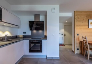 100m from ski slopes, floor -1, view valley, fitness, sauna, hammam, terrace, parking, ski locker
