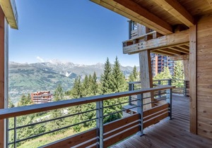 100m from ski slopes, floor -1, view valley, fitness, sauna, hammam, terrace, parking, ski locker