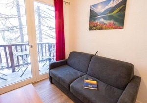 100m from ski lifts, 1st floor, balcony, tv, ski locker, 29m², Valfréjus
