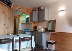 100m from ski lifts, 6th floor, view mountain, tv, 19m², Les Arcs
