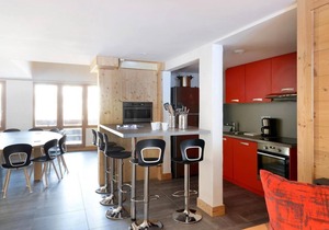 100m from ski slopes, 4th floor, balcony, tv, ski locker, 168m², Montchavin La Plagne