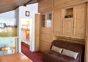10m from resort center, 4th floor, balcony, parking, tv, ski locker, 24m², Pralognan-la-Vanoise