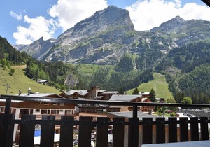 10m from resort center, 4th floor, balcony, parking, tv, ski locker, 24m², Pralognan-la-Vanoise