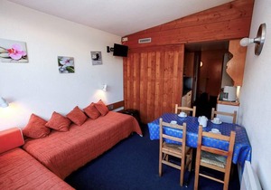 10m from ski slopes, 11st floor, balcony, tv, 25m², Les Arcs