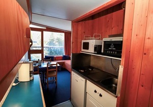 10m from ski slopes, 11st floor, balcony, tv, 25m², Les Arcs