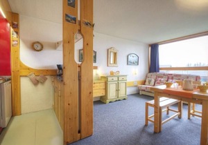 10m from ski slopes, 1st floor, balcony, tv, 33m², Les Arcs