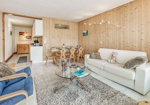 10m from ski slopes, 6th floor, view lake, tv, ski locker, 70m², Tignes