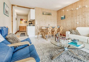 10m from ski slopes, 6th floor, view lake, tv, ski locker, 70m², Tignes