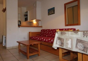 10m from ski slopes, Ground floor, view village, balcony, tv, ski locker, 27m², Termignon-la-Vanoise