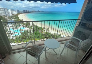 14th Floor 1BR ON Beach w/Parking @ ESJ ISLA VERDE