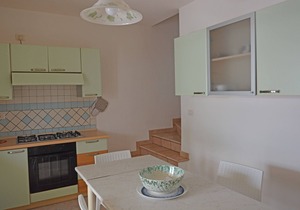 150 meters from the sea, sand, central house for 7 people with sea view