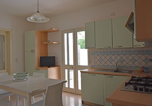 150 meters from the sea, sand, central house for 7 people with sea view