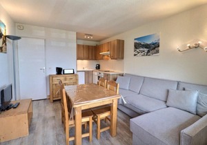 150m from resort center, 1st floor, balcony, ski locker, 33m², Méribel-Mottaret