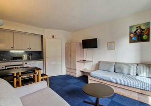 150m from ski slopes, 5th floor, tv, ski locker, 25m², Flaine