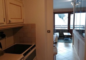 1st floor, view ski slopes, balcony, parking, tv, ski locker, 22m², Le Grand Bornand