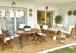 1st line beach - Private Garden + Large Terrace. Well-appointed. Comfortable