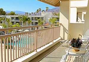 2 BDRM- PALM CANYON RESORT- ART MUSEUM 3 MILES~ HEATED POOLS, SLIDES, DINING