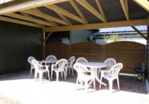 2-bed room. Shower on the floor - Budach: Country vacation at the gates of Flensburg