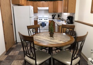 2 bedroom, 1 bath, quiet lodge close to town with forest views!