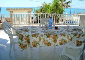 2 bedrooms appartement at Seccagrande 6 m away from the beach with sea view and furnished terrace
