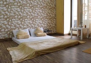 2 bedrooms furnished apartment with WiFi, AC, and View