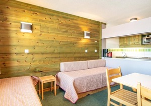 200m from resort center, terrace, balcony, parking, tv, ski locker, 32m², Valmorel