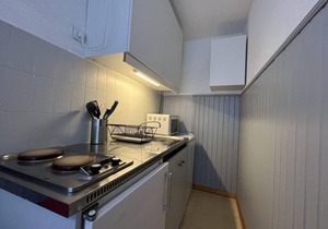 200m from ski slopes, 4th floor, view mountain, tv, 25m², Pra Loup