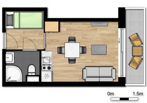 21 m² Apartment ∙ 4 guests