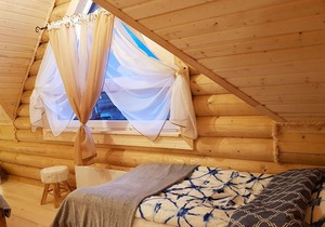 2x BeHappy Woodhouse log houses Sauna Jacuzzi Gdansk near Jastrzębia Góra