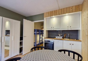 300m from resort center, 3rd floor, tv, ski locker, 25m², Flaine
