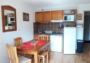 300m from shops, 1st floor, view mountain, balcony, parking, tv, ski locker, 32m², Albiez Montrond