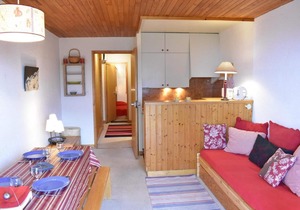 300m from ski slopes, 1st floor, balcony, tv, ski locker, 33m², Méribel
