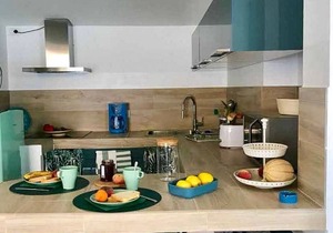 3½-room house in a sunny location right on the beach