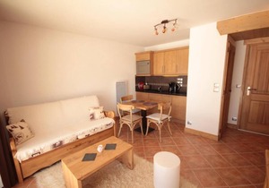 350m from shops, Ground floor, view panoramic, swimming pool, terrace, parking, tv, ski locker, 32m²