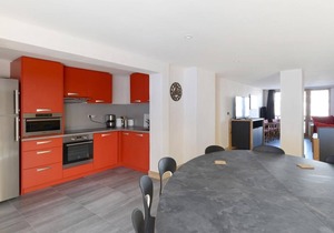 3rd floor, view mountain, balcony, tv, ski locker, 124m², Montchavin La Plagne