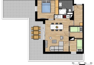 49 m² Apartment ∙ 1 bedroom ∙ 6 guests