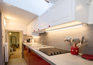 4th floor, view valley, balcony, parking, tv, ski locker, 49m², Chamonix