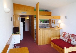 50m from resort center, 16th floor, view resort, tv, 29m², Les Arcs