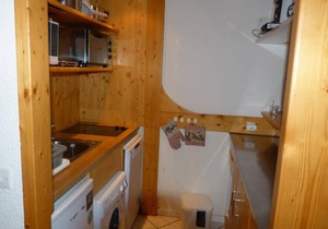 50m from resort center, 5th floor, view mountain, balcony, tv, 40m², Les Arcs
