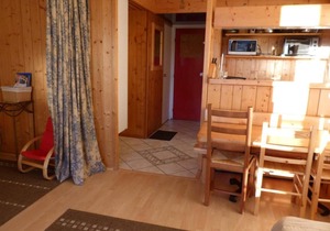 50m from resort center, 5th floor, view mountain, balcony, tv, 40m², Les Arcs