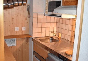 50m from ski slopes, 4th floor, balcony, tv, ski locker, 28m², Pralognan-la-Vanoise